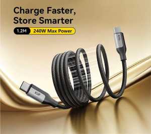 KIIP CMC120 Magnetic Kabel PD C to C 1200CM KiiP Kabel Data Type C to Type C Fast Charging 100W