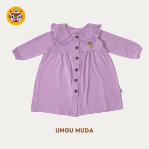 Mini Mighty Ruffle Dress Anak Perempuan Panjang