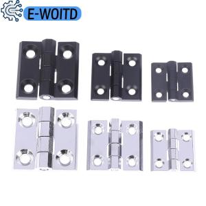 E-WOITD  4040 5050 6060 Zinc Alloy Square Folding Hinge Surface Mounted Hinge Distribution Cabinet Industrial Power Cabinet Hinge