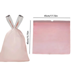 Life Store 100pcs Roll Thickened Garbage Bag Disposable Plastic Bag Household Kitchen Garbage Bag Drawstring