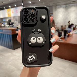 iPhone 17 Air 16E 16 15 14 13 12 11 Pro Max 7 8 Plus X XS Max XR 3D Doll Angel Eyes Small Coal Phone Case