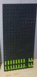 black.No-drill. Pegboard Wall Organizer.Suitable for kitchens garages and offices