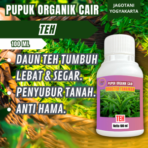 Pupuk Organik Cair Teh 100 Ml Pelebat Daun Tumbuh Lebih Segar Dan Berkualitas By Jagotani Yogyakarta