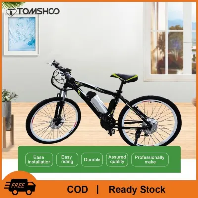 TOMSHOO Electric Bike Rear Wheel Kit Electric Bike Conversion Kit Strong Bearing Good Heat Dissipation for Mountain Bicycle