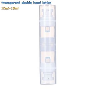 CHENGXU Travel Mini Portable Liquid Foundation Bottle Airless Lotion Bottle Cosmetic Container Sub-Bottling Women Cream Dispenser Double Head Bottle Vacuum Pump Bottles Spray Bottle