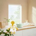 HDTRJ 2PCS Robot Shape Toothbrush Holder Wall-Mounted Perforation-Free Transparent Storage Box Creative Multi-Functional Face Towel Storage Rack Home. 
