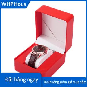 WHPHous Đồng hồ lưu trữ hộp PU Đồng Hồ Duy nhất hiển thị trường hợp đồng hồ đeo tay đồng hồ chủ Du Lịch Đồ trang sức đồng hồ tổ chức cho Nam Giới Quà Tặng