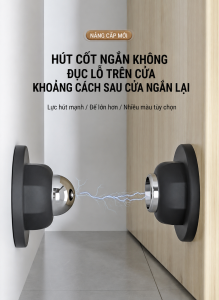 Chặn cửa chống va đập bộ giữ cửa nam châm từ tính KIM LOẠI keo không đục khoan làm hỏng tường CCN
