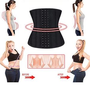 LATEX WAIST TRAINER CORSET PRO Steel Boned Latex Waist Training Corset Cincher Premium Slimming