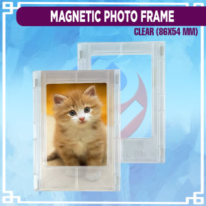 Print Digital Magnetic Clear Photo Frame PVC Idol Photocard Display Stand Desktop Decoration Absorbable Card