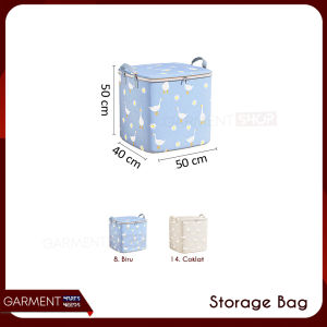 Keranjang Pakaian Lemari Selimut Storage Bag Motif Bebek Besar Kotak Container Penyimpanan Serbaguna