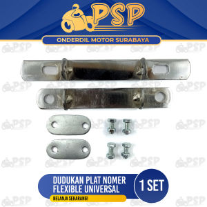 Dudukan Plat Nomer Depan Flexibel - Pangkon Bracket Breket Braket Pelat Nomor Nopol Bagian Depan