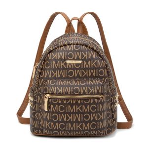 MKMC Tas Ransel Wanita Import Ransel Korean Style Kulit Motif Terbaru Tas Ransel Wanita Fashion Medium Tas Backpack Wanita Waterproof Kekinian COD