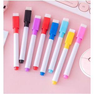PERALATAN MENGAMBAR SPIDOL WARNA WARNI 1 SET ISI 8PCS + PENGHAPUS KERING MAGNETIC WHITE BOARD