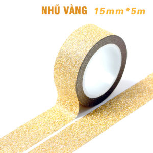 Băng keo nhũ hiệu ứng lấp lánh rộng 15MM dài 5 Mét