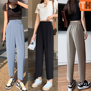 Quần tây baggy nữ lưng thun sau đính túi kiểu siêu cute