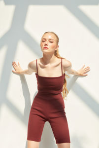 BETTERHALVES - rib knit shorts (กางเกงขาสั้น)