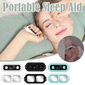 Dual Use Smart Insomnia Sleep Aid Device CES Therapy USB Acupuncture Hand Foot Massager EMS Sleep Holding Instrument Help Sleep Relieve Pressure Anxiety Stress Relaxation