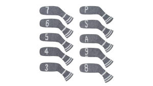 Scott Edward 7pcs Golf Club set of rod head male general model of push rod rod cutting Angle bar sand bar Knitted WedgeGrey Black White