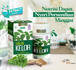 Kapsul Daun Kelor Obat Herbal Meredakan Nyeri Sendi Kolesterol isi 60