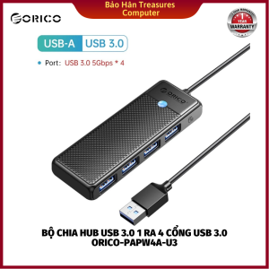 Bộ chia Hub USB 3.0 1 ra 4 cổng USB 3.0 ORICO-PAPW4A-U3 - Hàng Chính Hãng