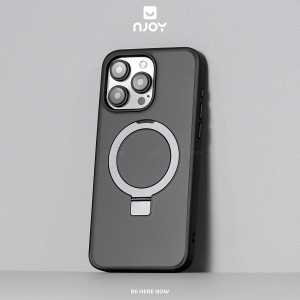 Ốp Trong Suốt Có Giá Đỡ Tích Hợp Sạc Không Dây Từ Tính Cho Điện Thoại iPhone 17 Pro Max 16 15 14 13