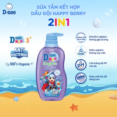 Combo 12 Tắm gội toàn thân trẻ em (>3 tuổi) D-nee 400 ML - Very Berry