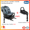 Chicco Bi-Seat Air I-Size Full 360 R129 Convertible Car Seat WO/BASE. 