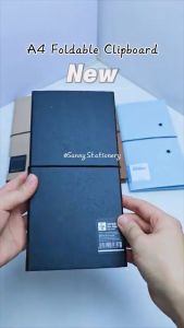 A4 Foldable Clipboard Folding Board File Folder Document Organizer