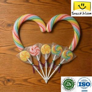 (HALAL) Snack21 Fantasy Round Lollipop Candy - No Artificial Sweeteners - R014 (D:3.5cm)