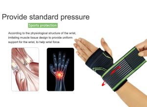 Sepasang One Pair Elastic Bandage Fitness Hand Palm Support Protective Brace Wrist Guard 护手掌套 Sokongan Tapak Tangan 护腕
