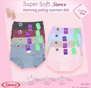 CD SOREX 1253 || CELANA DALAM WANITA SOREX - CELANA DALAM SOREX - CD BASIC SUPER SOFT HALUS LEMBUT - SIZE M L EL/XL- - CELANA DALAM WANITA DEWSA - CD SOREX SUPER LEMBUT - BAHAN SUPER SOFT || BAHAN HALUS LEMBUT || YANTI98 |\ YT COLLETION