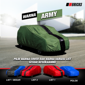 Car Cover Body Sarung Mobil New Honda BRV Pelindung Anti UV & Custom Warna Primelux BRICK