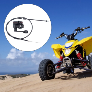 Lắp ráp điều khiển ngón tay cái Tay gạt tiết lưu xe máy tương thích cho xe đạp xe Quad vượt hố ATV 50cc-250cc với quà tặng cáp tăng tốc
