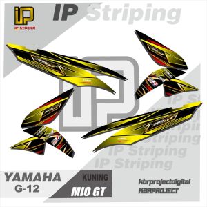 ( COD ) MIO GT sticker striping motor YAMAHA MIO GT IP.G-12 striping variasi racing bisa custom