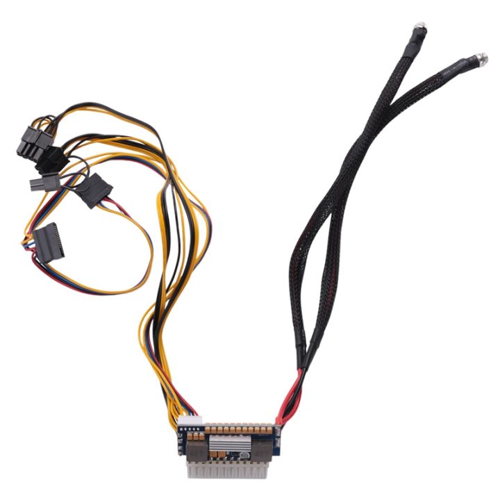 200W Output 24PIN Pico PSU Power Supply Module With 19V Input 5.5*2.5MM DC Connector for Mini PC Computer Case in Stock