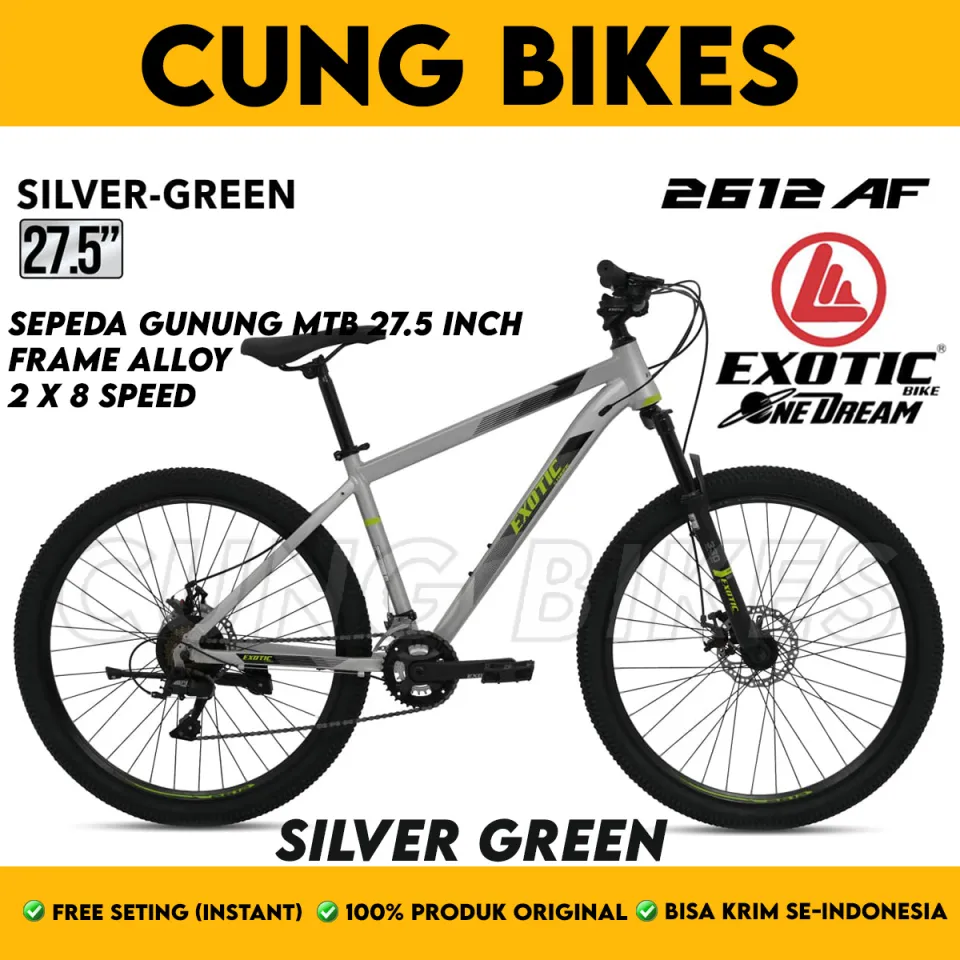 Sepeda Gunung MTB 26 INCH EXOTIC ET 2612 AF frame Alloy inner
