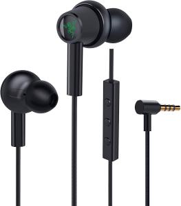 Razer Hammerhead Duo Wired Earbuds: Custom-Tuned Dual-Driver Technology - in-Line Mic & Volume Control - Aluminum Frame - Braided Cable - 3.5mm Headphone Jack - Matte Black