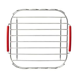 Nồi chiên ít dầu Rack với xiên nướng bằng thép không gỉ chủ nướng đứng cho nướng rang gà nướng