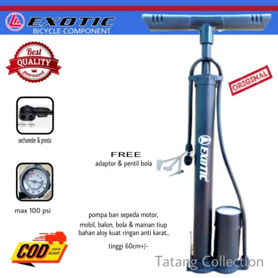 pompa ODESSY ALOY/pompa ban sepedamotor mobil bola dan balon/pompa ALOY
