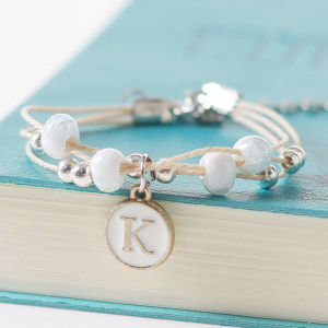🔥Cadia👍 Christmas Gift Ideas Original Ceramic Jewelry Simple Letter Bracelets COD