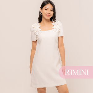 RIMINI - Dress Pesta Mewah Bungan Berlengan Pendek Size XS-XL- Joses Dress CC31691