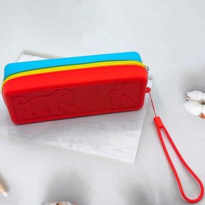 HULEQQI Chống rơi Hộp đựng kính bơi bằng silicon Khô nhanh Silicone mềm dẻo Hộp đựng bút chì thoáng khí Túi đựng kính mắt Dễ dàng mang theo Hộp đựng kính chống thấm nước Huấn luyện bơi lội