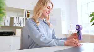 Small Pocket Fan Digital Display Fan 3600mAh Cooling Fan Outdoor Fan Table Fan with Large Suitable for Own Use