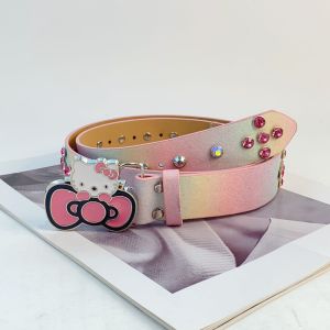 Christmas Gift Halloween Hot sanrio Kawaii Alloy Belt Hello Kitty Cartoon Hot Girl Jeans Belt Kuromi Cute Cartoon Fashion Decorate Accessories New Style