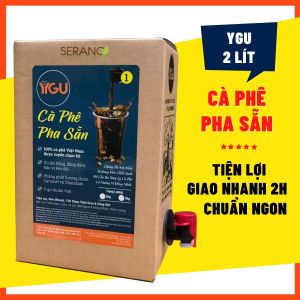 Cà phê đen nguyên chất không đường pha sẵn uống liền YGU 2 lít nước cốt cà phê đặc pha cà phê đen Việt đen đá sữa đá