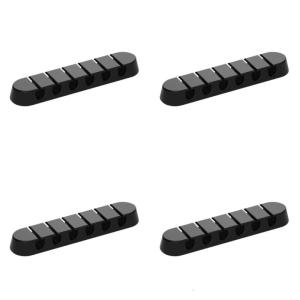 Pack of 4 Space Saving Desk Cord Organizers Plastic Texture Cable Clip Suitable for Electronics Cable Concealments