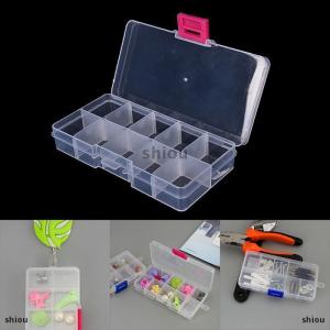 [COD] shiou Plastic10 slots adjustable Jewelry กล่องเก็บของ Case CRAFT Organizer beads