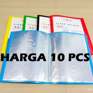 Clear holder A4 20 lembar Jenia-10 pcs