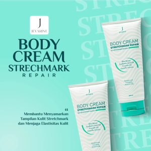 Jevarine Body Cream Stretchmark Repair - Menyamarkan Kulit Stretchmark Melembapkan Kulit 200ml